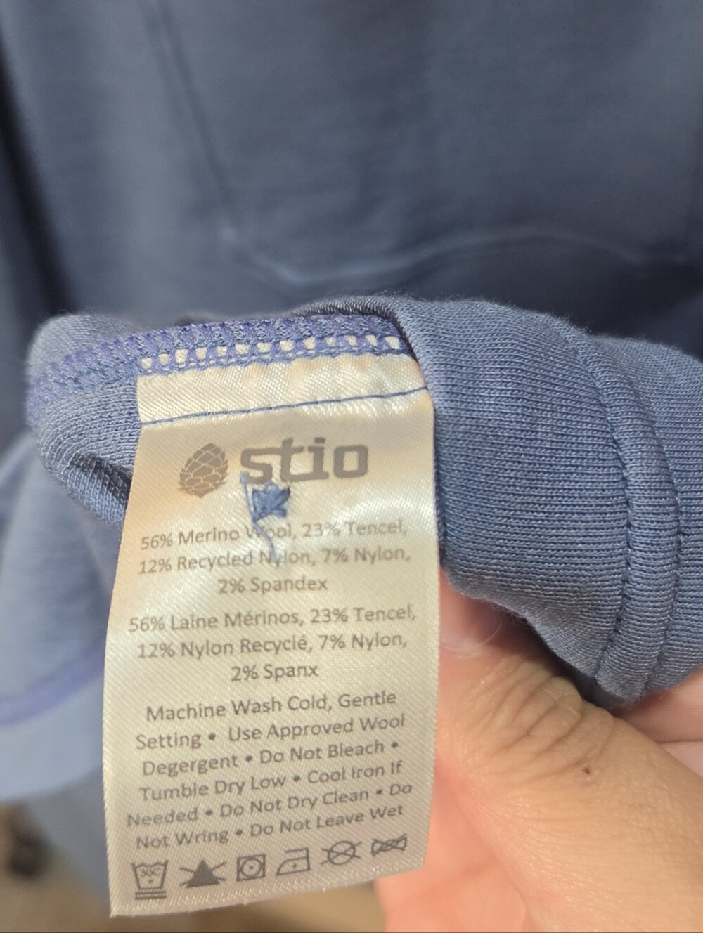 Stio Alpin Midweight Merino Wool Blend Shirt Jacket Blue Men's XXL NWT - Picture 6 of 7